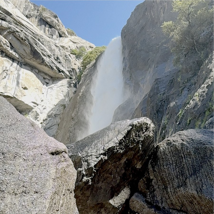 Yosemite Falls — spot metering demonstration