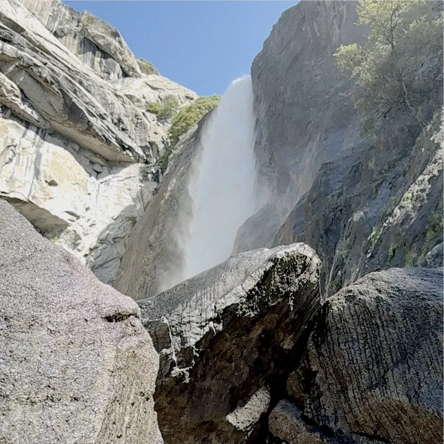 Yosemite Falls — spot metering demonstration